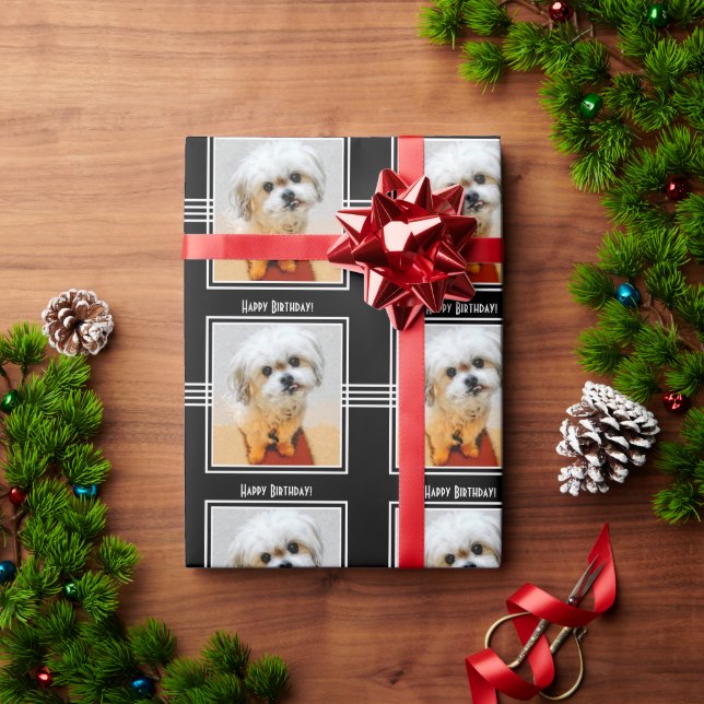 Papier Cadeau Papier d'enveloppement d'anniversaire mignon Malsh (Cadeau de vacances)