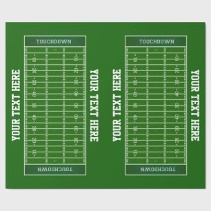 Papier Cadeau Papier d'enveloppement de cadeaux de terrain de fo