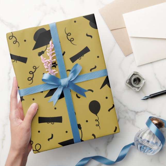 Papier Cadeau Papier d'enveloppement de capuchon noir (Cadeaux)