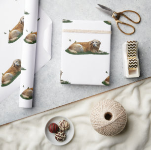 Papier Cadeau Papier d'enveloppement de chiens de races mixtes d