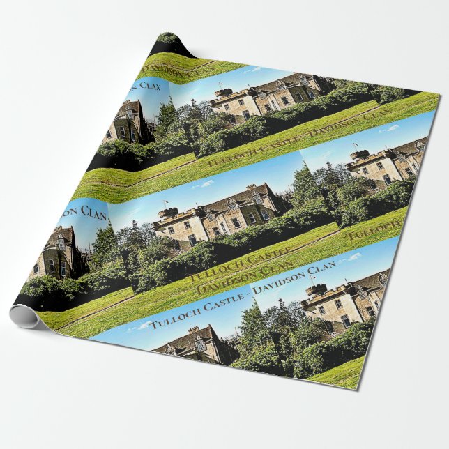 Papier Cadeau Papier d'enveloppement de clan Davidson du château (Déroulé)