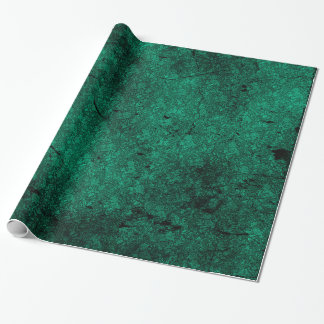 Papier Cadeau Papier d'enveloppement de Damas de Goth, vert prof