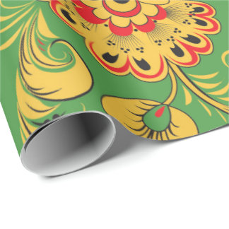 Papier Cadeau Papier d'enveloppement de hohlome russe