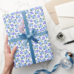Papier Cadeau Papier d'enveloppement de jardin floral à aquarell<br><div class="desc">Un beau motif de fleurs d'aquarelle crée cet élégant papier d'emballage de jardin fleuri.</div>