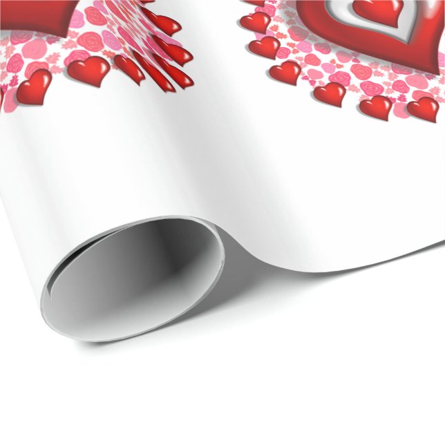 Papier Cadeau Papier d'enveloppement de la fête des mères (Coin rond)