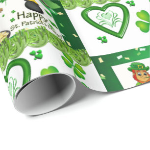 Papier Cadeau Papier d'enveloppement de la Saint-Patrick