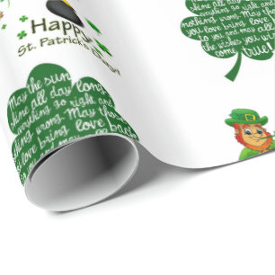 Papier Cadeau Papier d'enveloppement de la Saint-Patrick