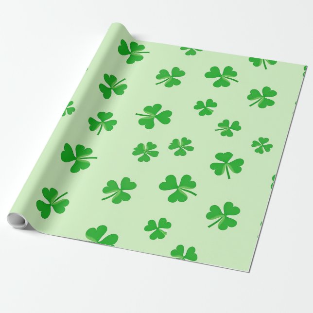 Papier Cadeau Papier d'enveloppement de la Saint-Patrick (Déroulé)