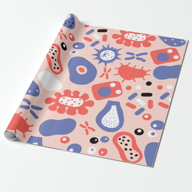 Papier Cadeau Papier d'enveloppement de l'enseignant en biologie (Déroulé)