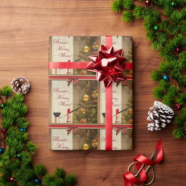 Papier Cadeau Papier d'enveloppement de maquillage (Cadeau de vacances)