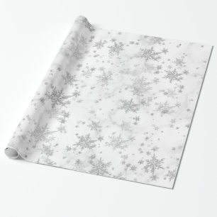 Papier Cadeau Papier d'enveloppement de Marbre blanc de flocons