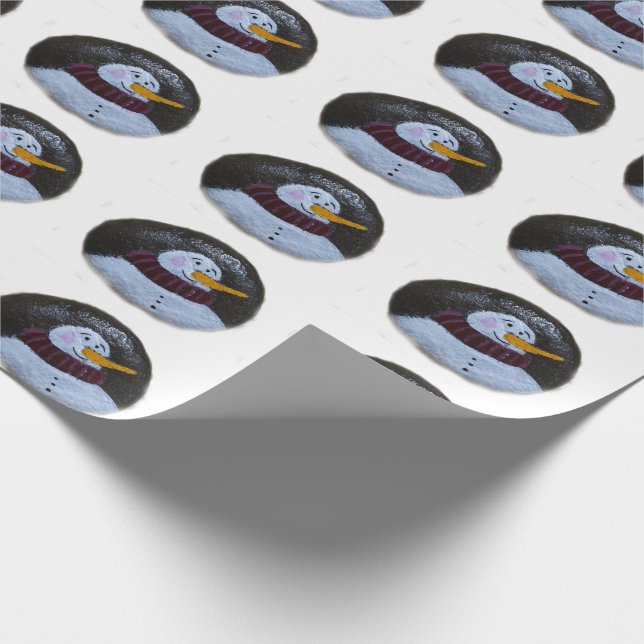 Papier Cadeau Papier d'enveloppement de matte peint par Snowman (Coin)