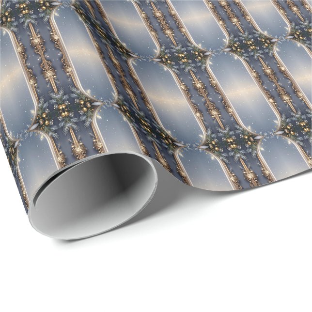 Papier Cadeau Papier d'enveloppement de Noël (Coin rond)