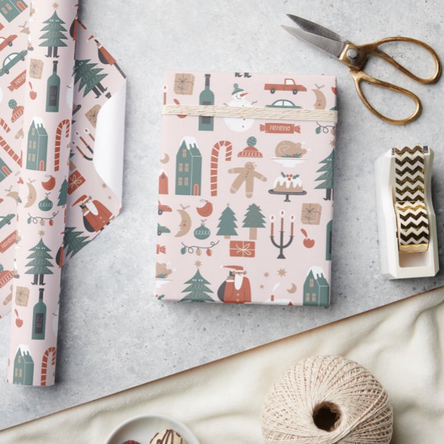 Papier Cadeau Papier d'enveloppement de Noël de Noël de Noël (Créateur téléchargé)