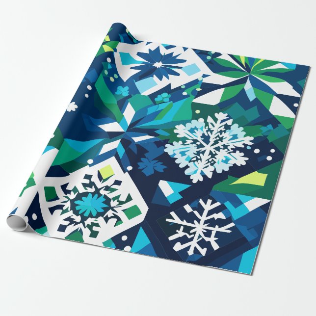 Papier Cadeau Papier d'enveloppement de Noël du millénaire (Déroulé)