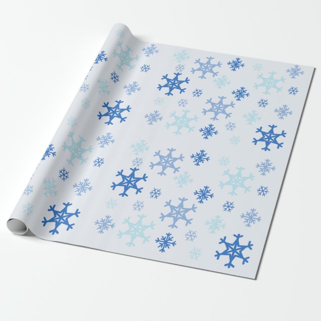 Papier Cadeau Papier d'enveloppement de Noël pour les flocons de (Déroulé)
