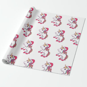 Papier Cadeau Papier d'enveloppement de Noël Unicorn, Unicorn