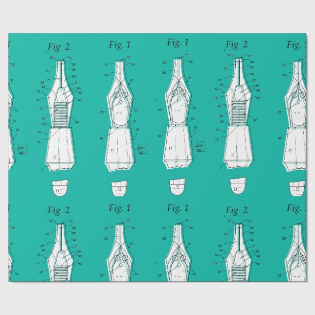 Papier Cadeau Papier d'enveloppement de stylos à plume (Couture)