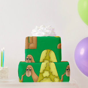 Papier Cadeau Papier d'enveloppement de tortue triste