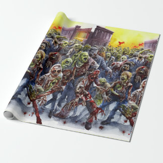 Papier Cadeau Papier d'enveloppement déplaisant Zombie