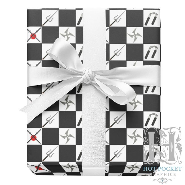 Papier Cadeau Papier d'enveloppement des arts martiaux (Créateur téléchargé)