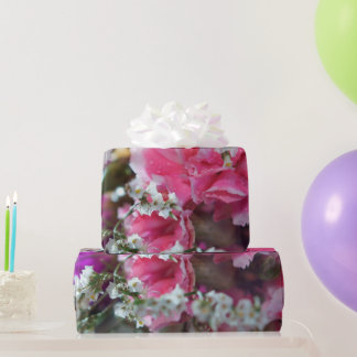 Papier Cadeau Papier d'enveloppement des fleurs de carnation