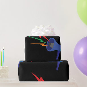 Papier Cadeau Papier d'enveloppement des ondes sonores de mégaph