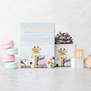 Papier Cadeau Papier d'enveloppement des trains animaux