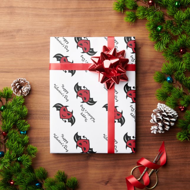 Papier Cadeau Papier d'enveloppement du coeur du diable (Cadeau de vacances)