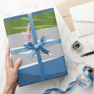 Papier Cadeau Papier d'enveloppement du drapeau de la Sierra Leo