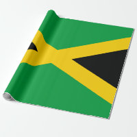 Papier d'enveloppement du drapeau jamaïcain