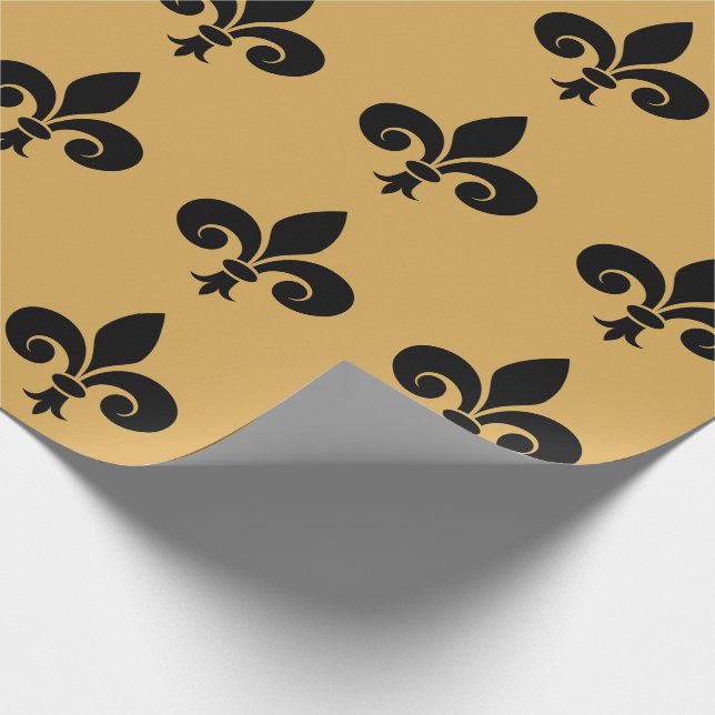 Papier Cadeau Papier d'enveloppement Fleur De Lis (Coin)