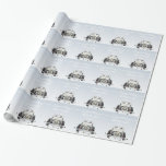 Papier Cadeau Papier d'enveloppement Mariage tendance personnali<br><div class="desc">Enveloppez votre cadeau mariage pour la mariée spéciale et le marié avec ce papier d'emballage mariage personnalisé. Il s'agit d'un design chic et tendance qui ravira les autres invités et la mariée et le marié aussi bien lorsqu'ils voient une adorable nuptiale convertible, les coeurs et leurs propres noms et date...</div>