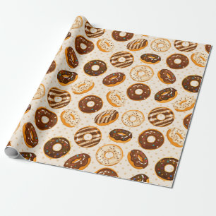 Papier Cadeau Papier d'enveloppement Motif à Donut