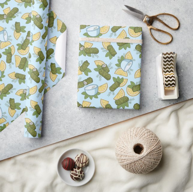 Papier Cadeau Papier d'enveloppement Motif Dolmadakia (Artisanat)