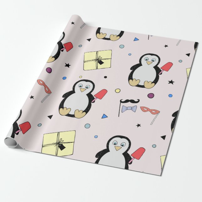 Papier Cadeau Papier d'enveloppement personnalisé pour enfants (Déroulé)