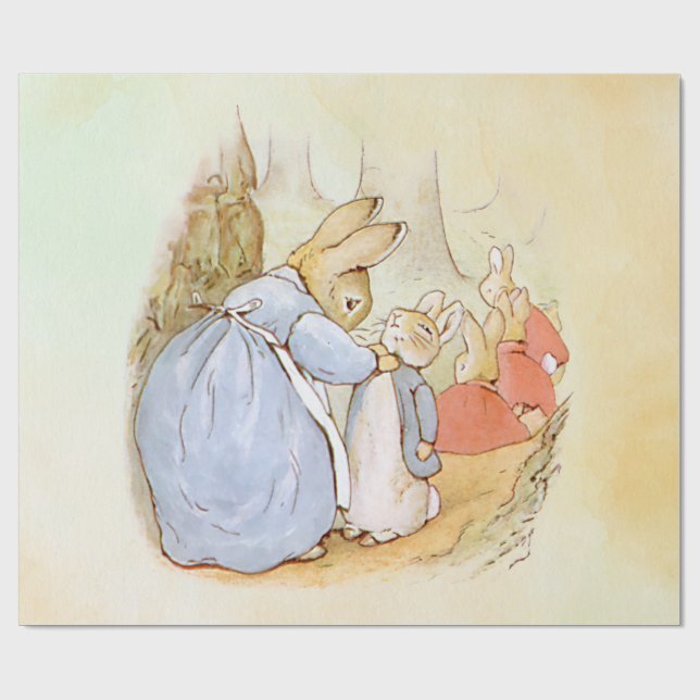 Papier Cadeau Papier d'enveloppement Peter Rabbit (Plat)