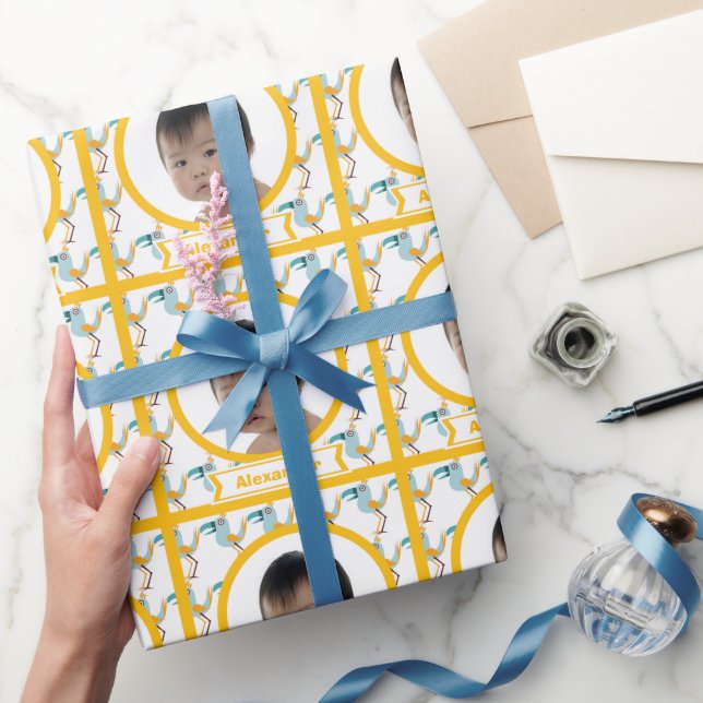 Papier Cadeau Papier d'enveloppement photo personnalisé Funky Bi (Cadeaux)