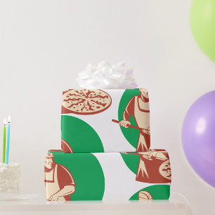 Papier Cadeau Papier d'enveloppement Pizza Baker