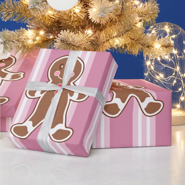 Papier Cadeau Papier d'enveloppement pour garçon en pain d'épice (Vacances)