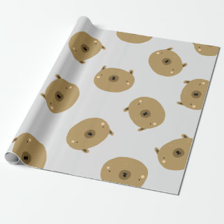 Papier Cadeau Papier d'enveloppement pour ours en peluche Brown