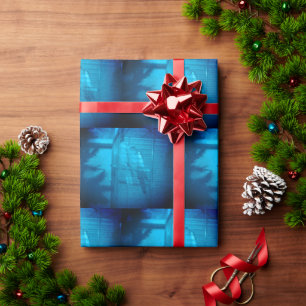 Papier Cadeau Papier d'enveloppement romantique de Noël