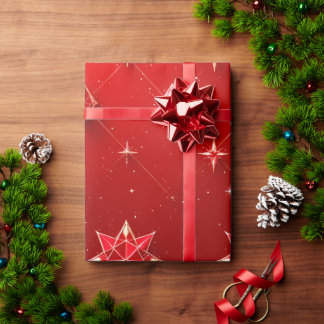 Papier Cadeau Papier d'enveloppement Ruby Star Gem