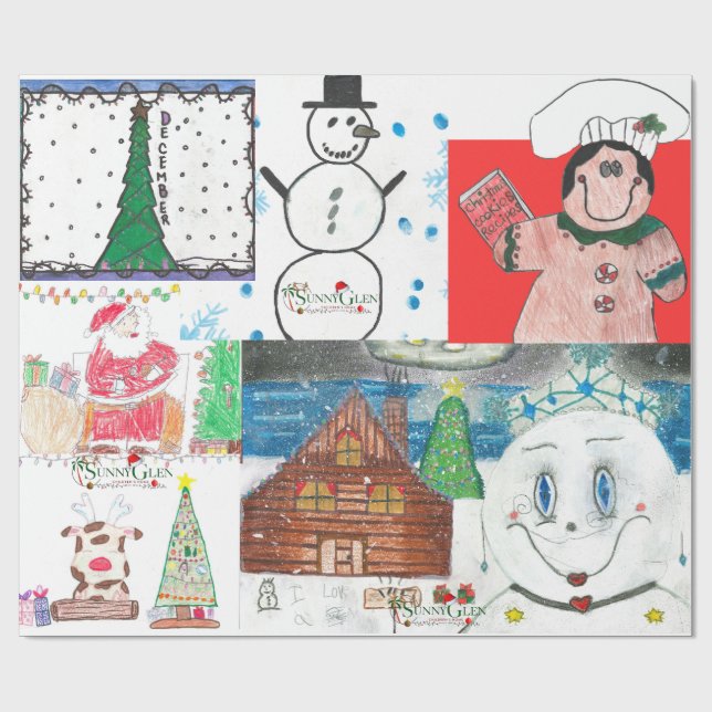 Papier Cadeau Papier d'enveloppement solaire (Plat)