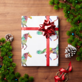 Papier Cadeau Papier d'enveloppement Whimsical Horse