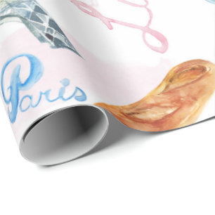 Papier Cadeau Papier enveloppant de la tour Eiffel