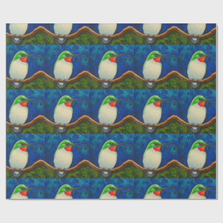 PAPIER CADEAU PAPIER ENVELOPPÉ PAR MATTE DE COLIBRI