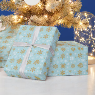 Papier Cadeau Papier-flocons de neige de Noël