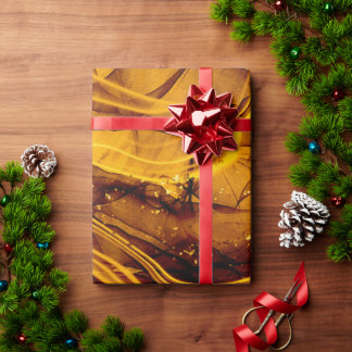 PAPIER CADEAU PAPIER MARQUÉ EN MOTIF