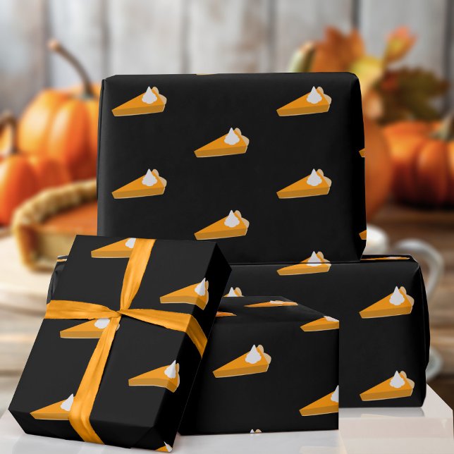 Papier Cadeau Papier Motif à tarte Citrouille Thanksgiving (A fun pumpkin slice pattern wrapping paper just for you)